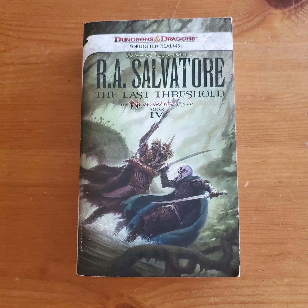 The Last Threshold by RA Salvatore 2013 1st Printing WotC D&D